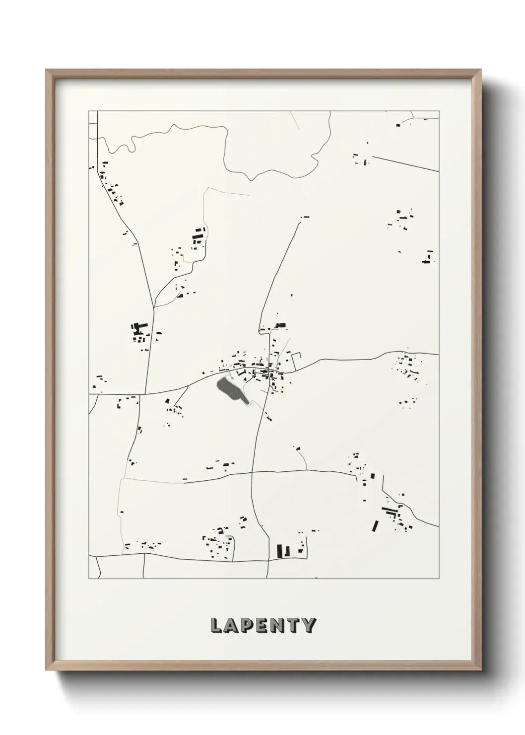 Un poster carte Lapenty