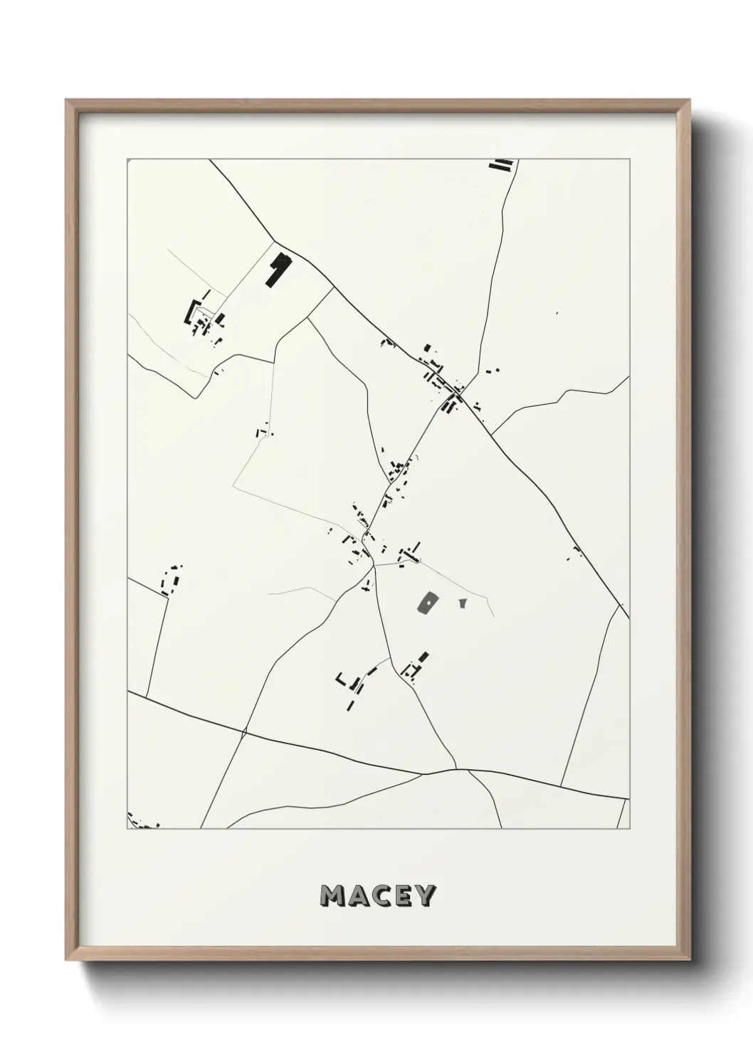 Un poster carte Macey