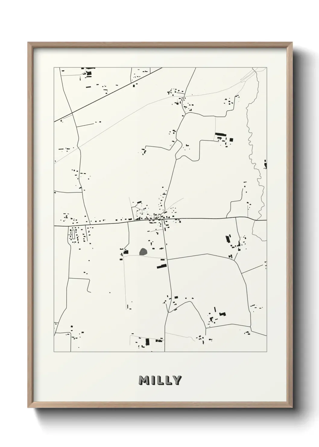 Un poster carte Milly