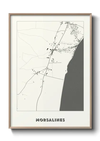 Une affiche de carte sur Morsalines
