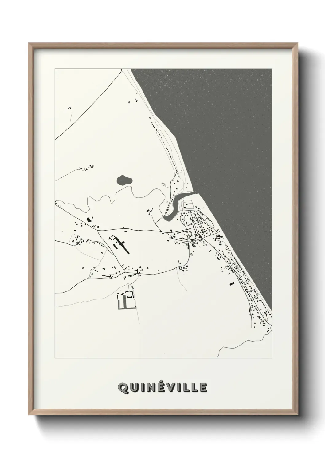Un poster carte Quinéville