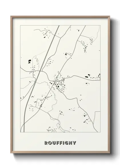 Une affiche de carte sur Rouffigny