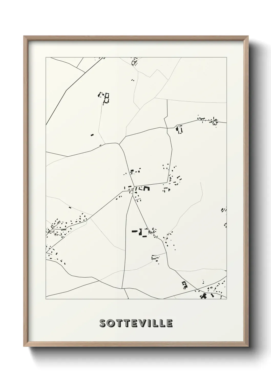 Un poster carte Sotteville