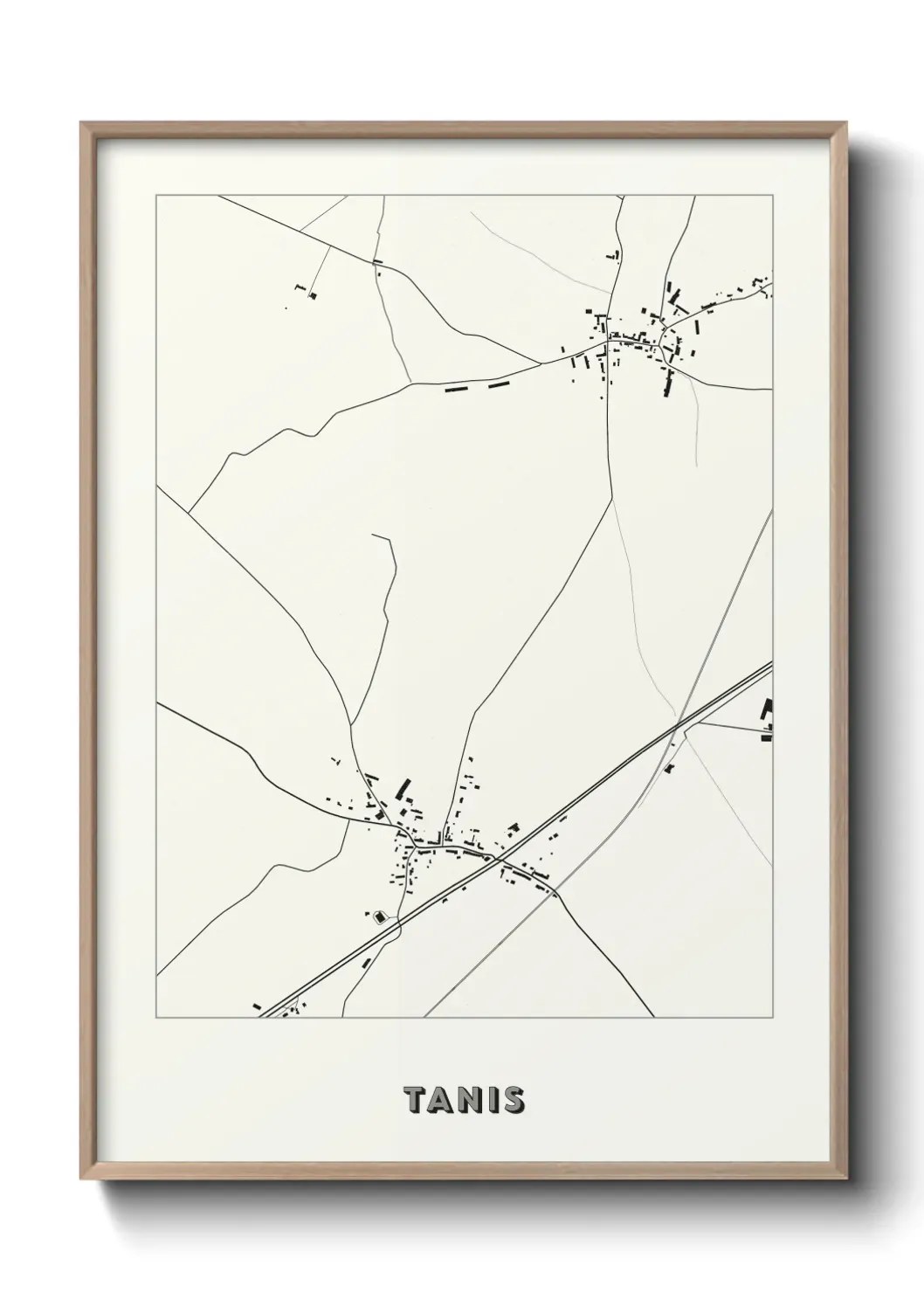 Un poster carte Tanis