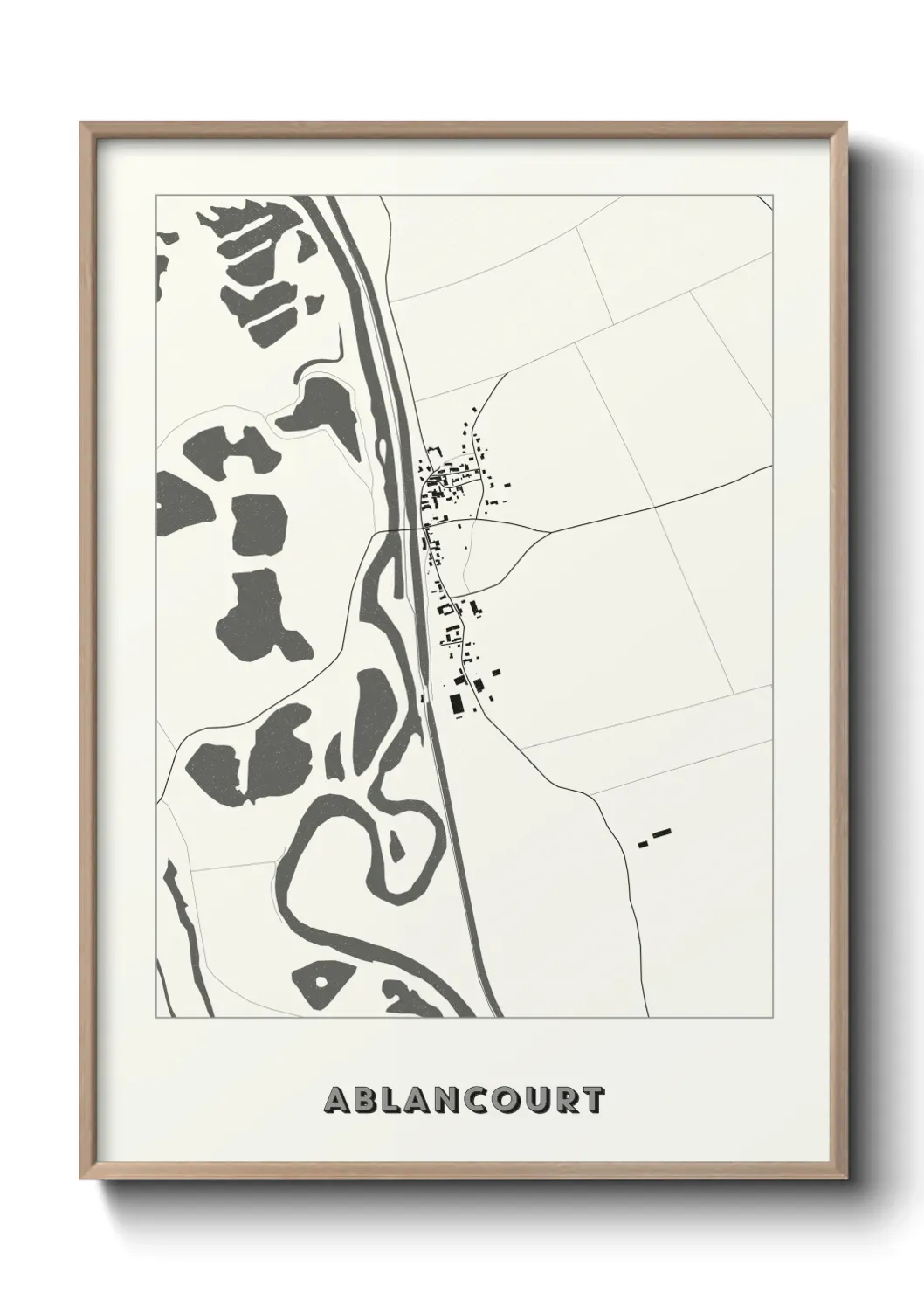 Un poster carte Ablancourt