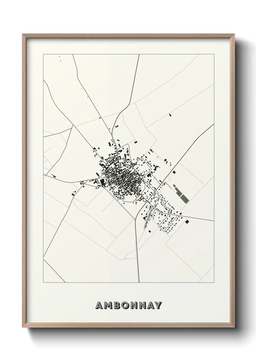 Un poster carte Ambonnay