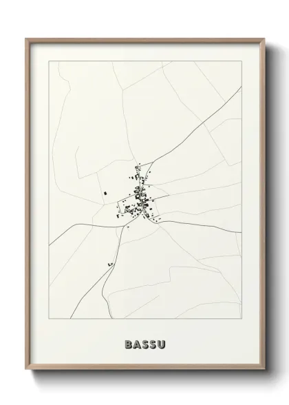 Une affiche de carte sur Bassu
