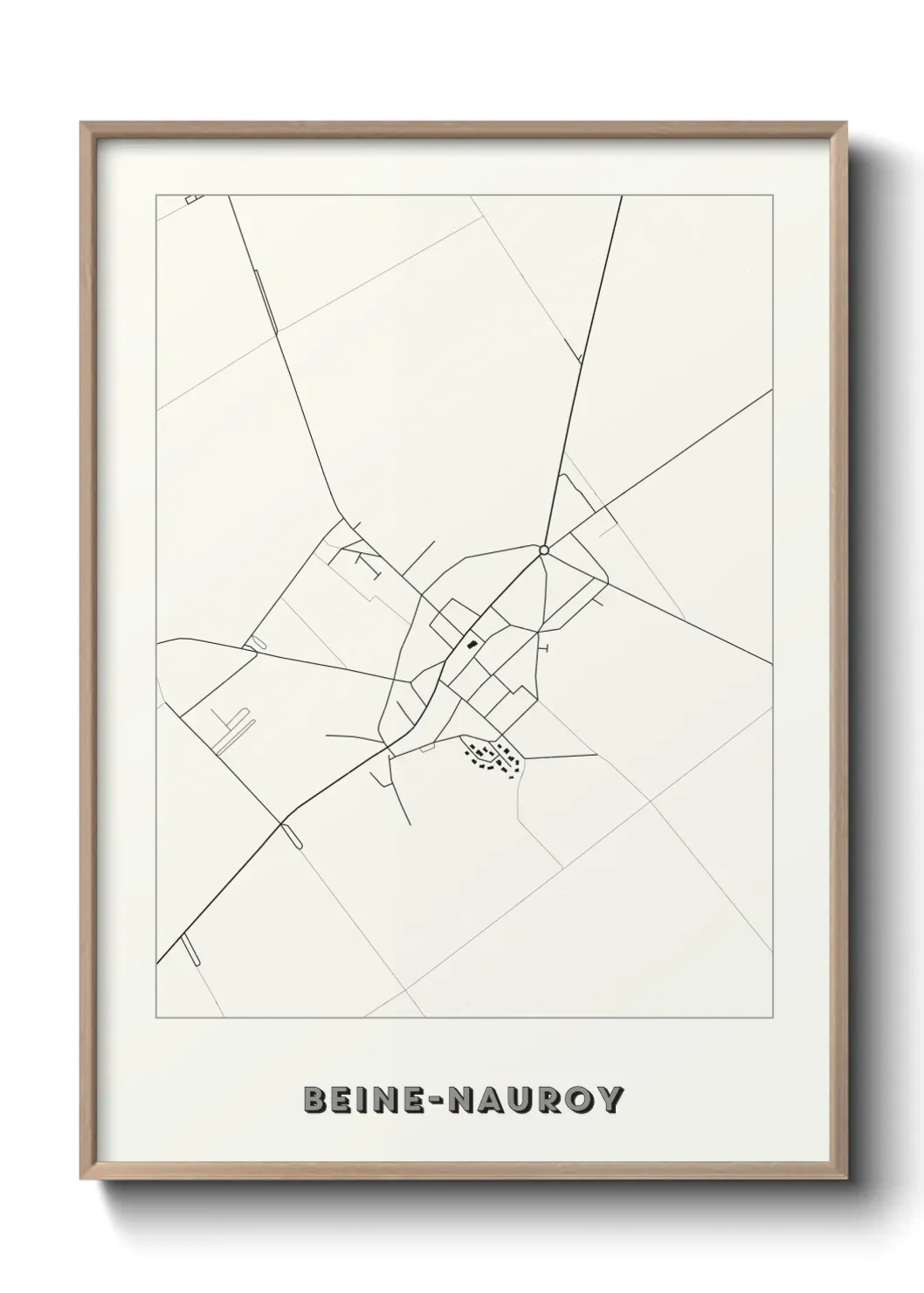 Un poster carte Beine-Nauroy