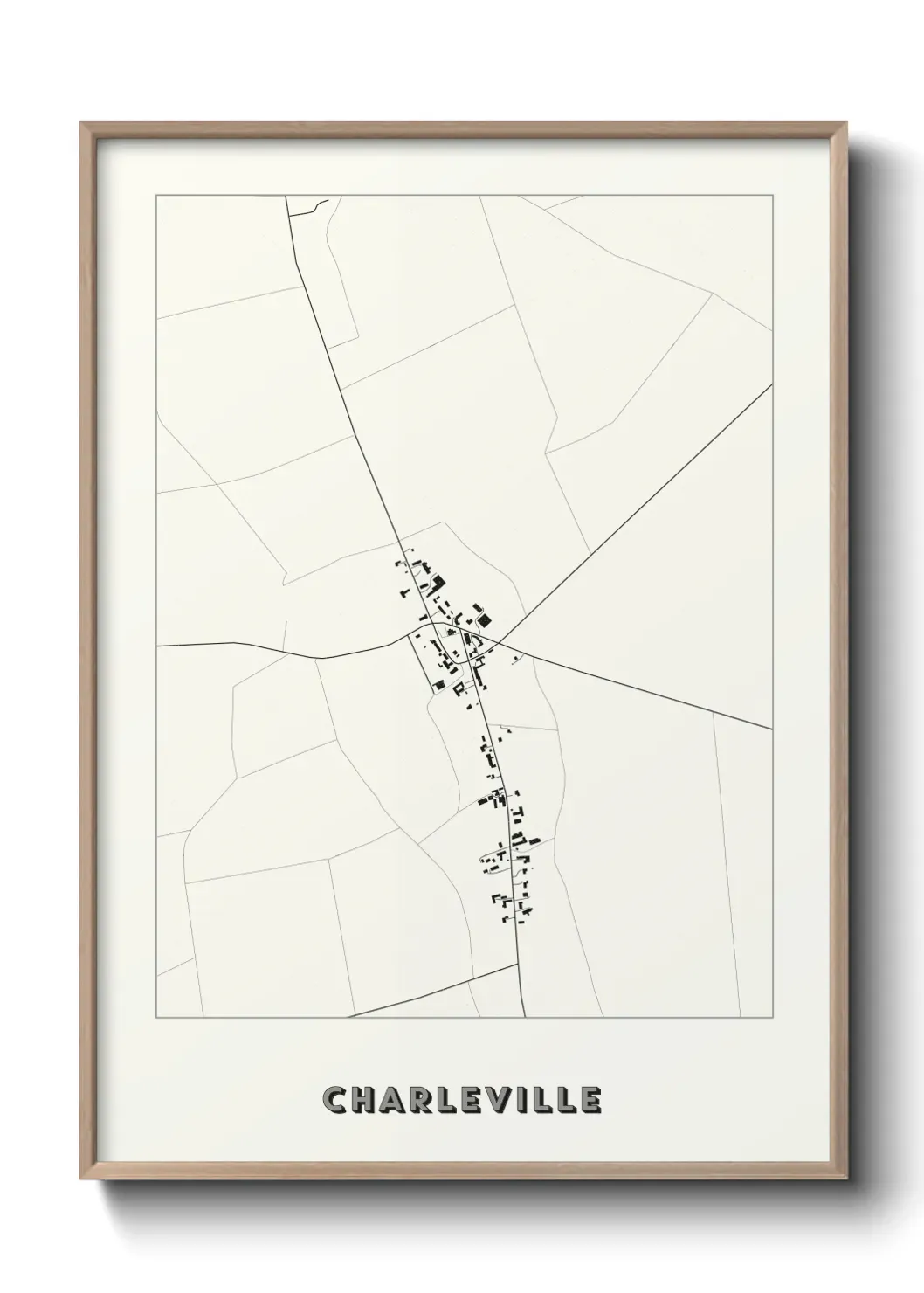 Un poster carte Charleville