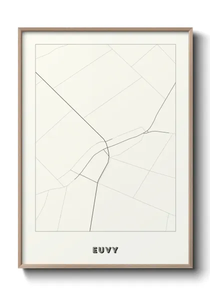 Une affiche de carte sur Euvy