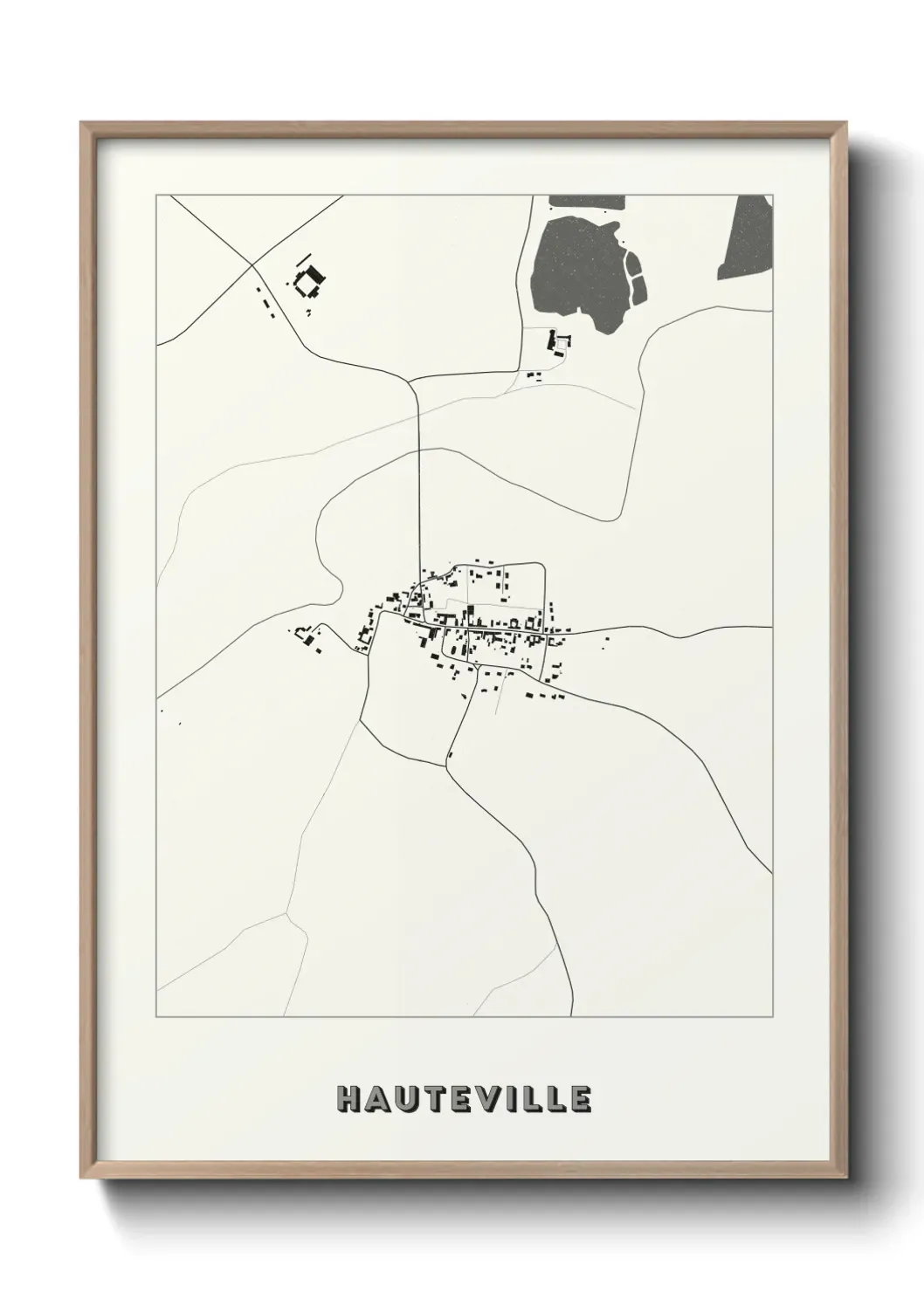 Un poster carte Hauteville