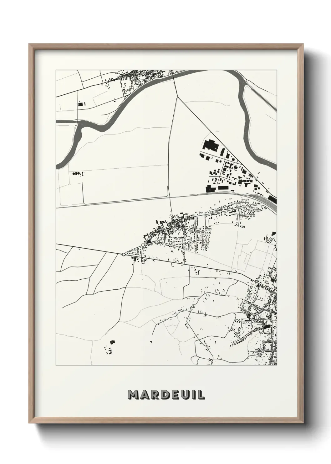 Un poster carte Mardeuil