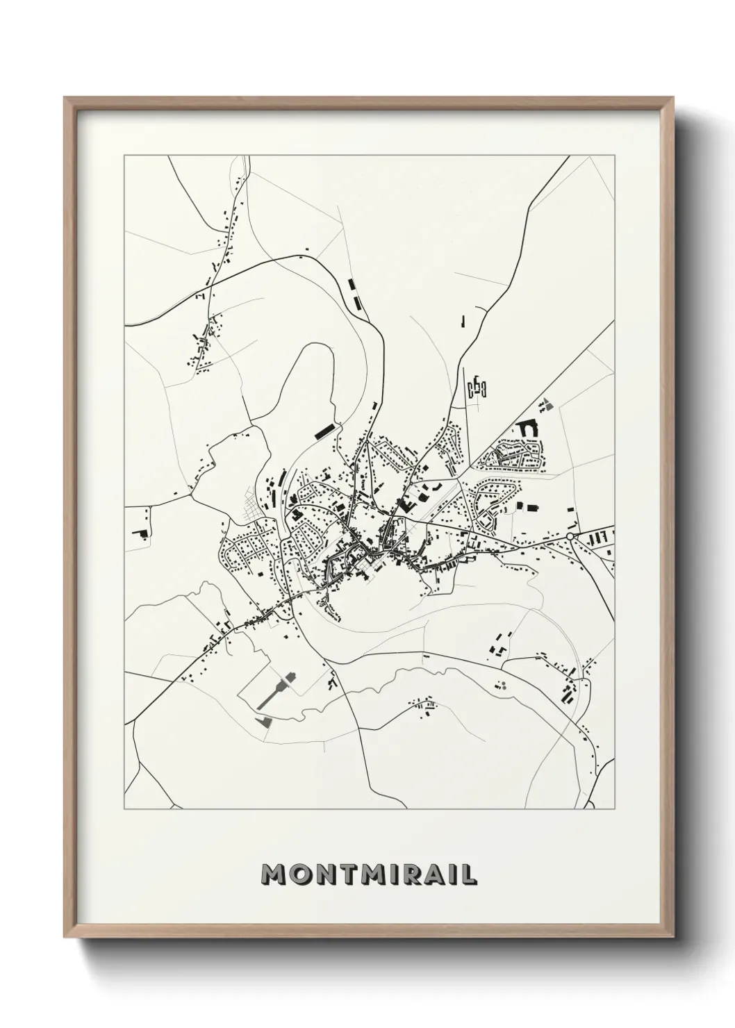 Un poster carte Montmirail