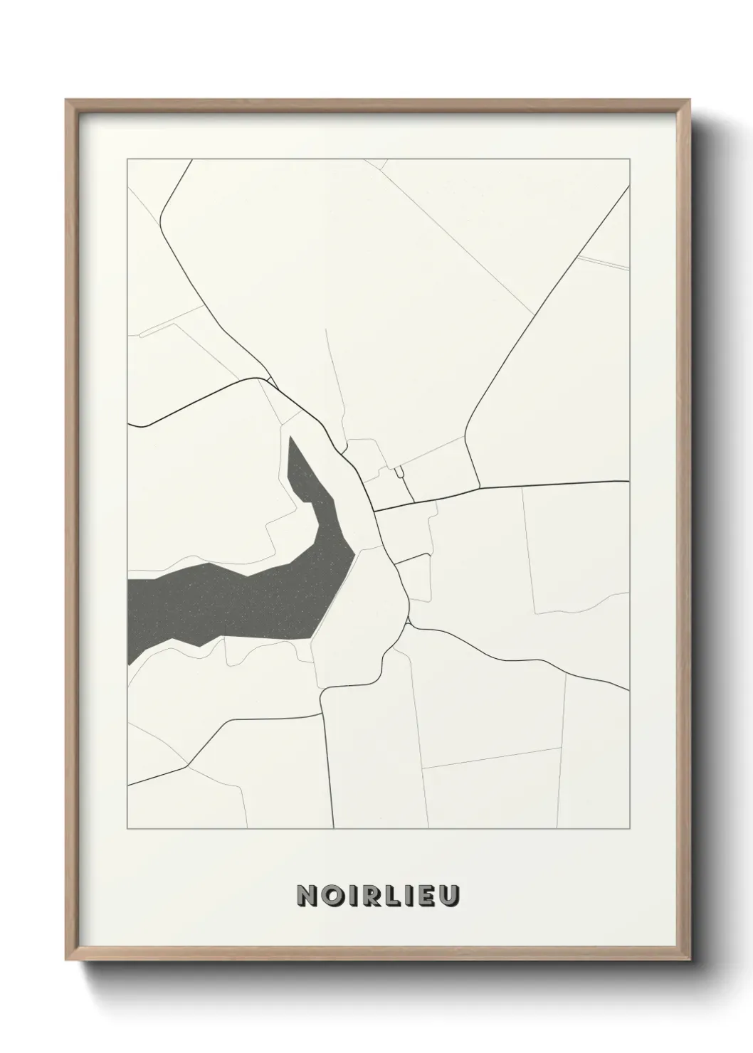 Un poster carte Noirlieu