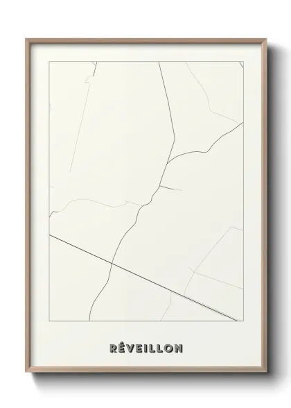 Une affiche de carte sur Réveillon