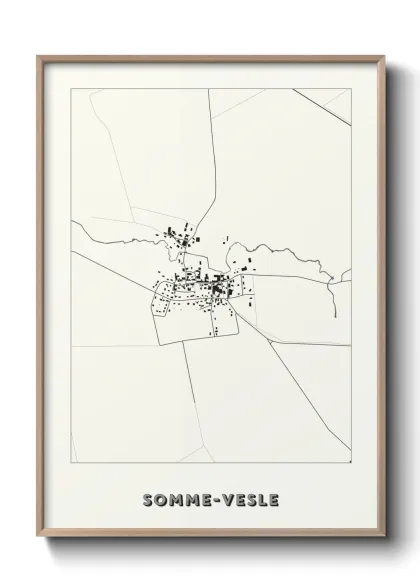 Une affiche de carte sur Somme-Vesle
