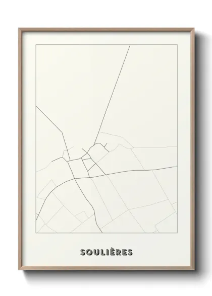 Une affiche de carte sur Soulières