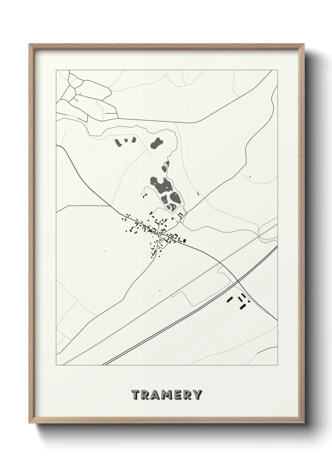 Un poster carte Tramery