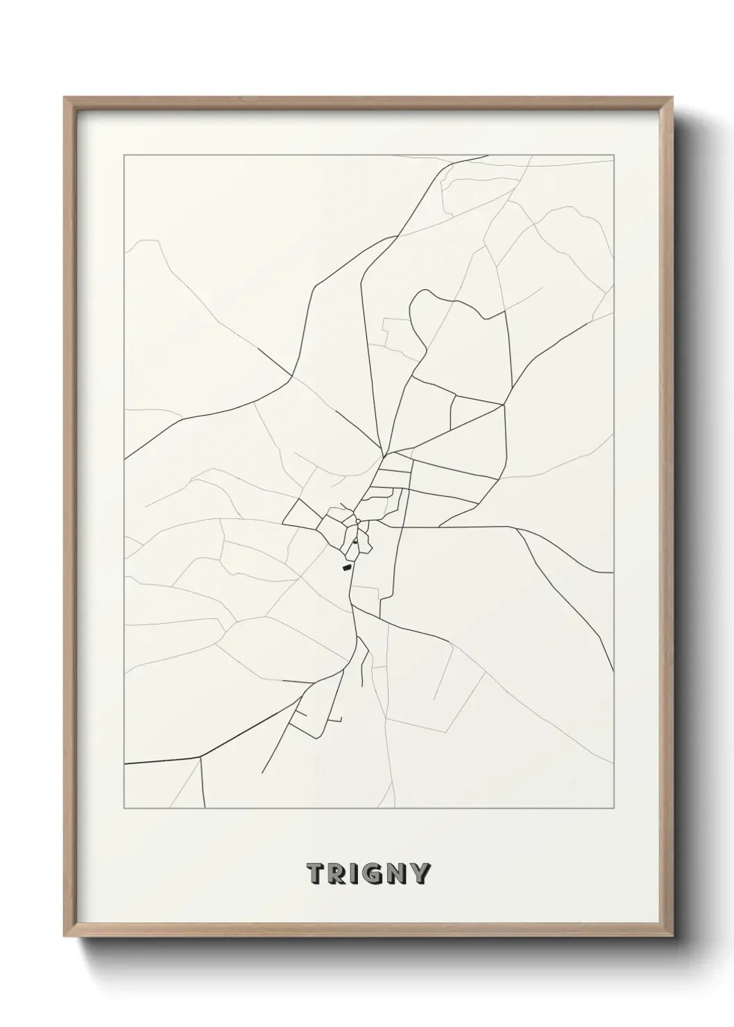 Un poster carte Trigny