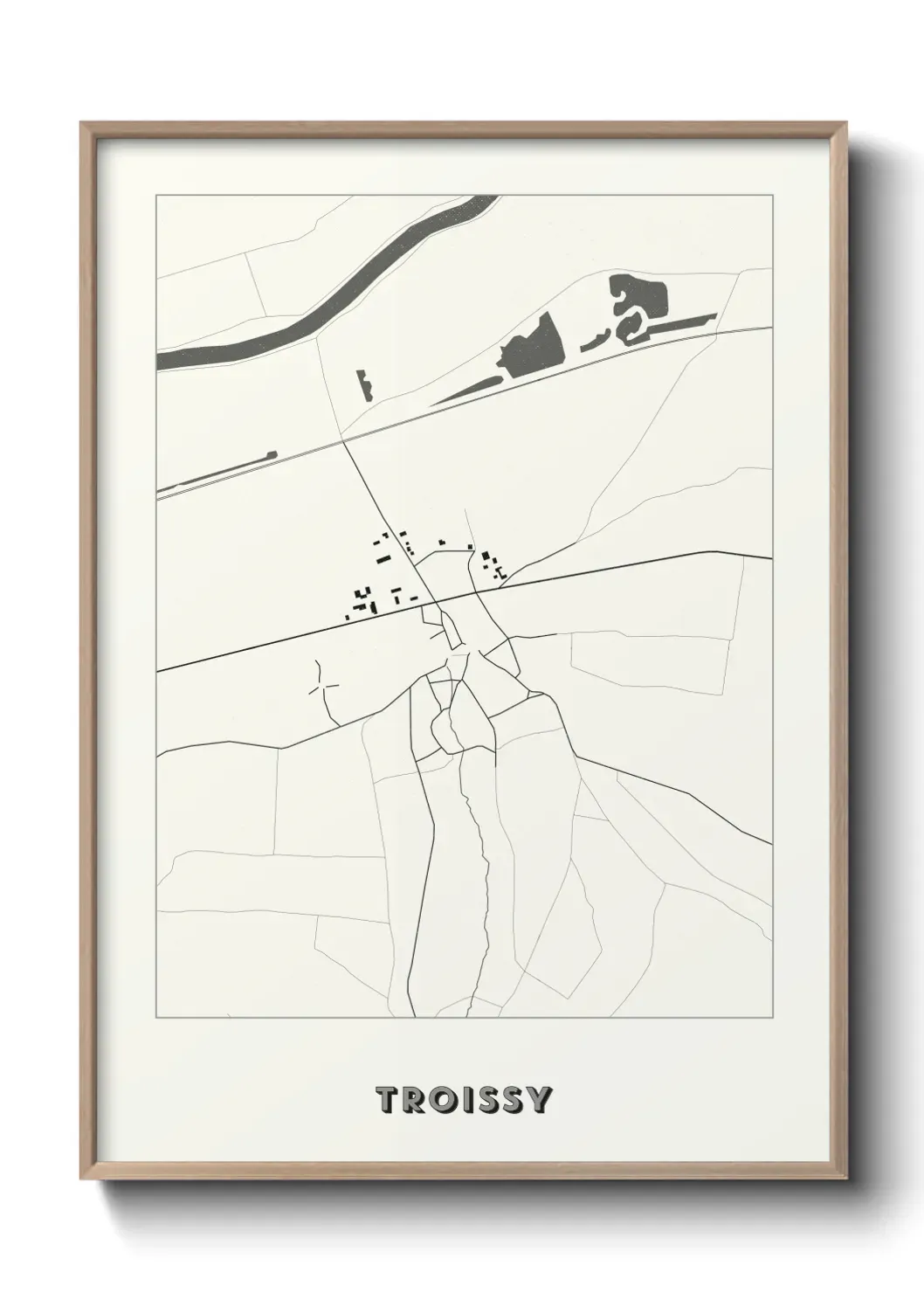 Un poster carte Troissy