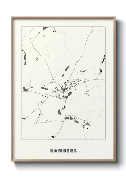 Une affiche de carte sur Hambers