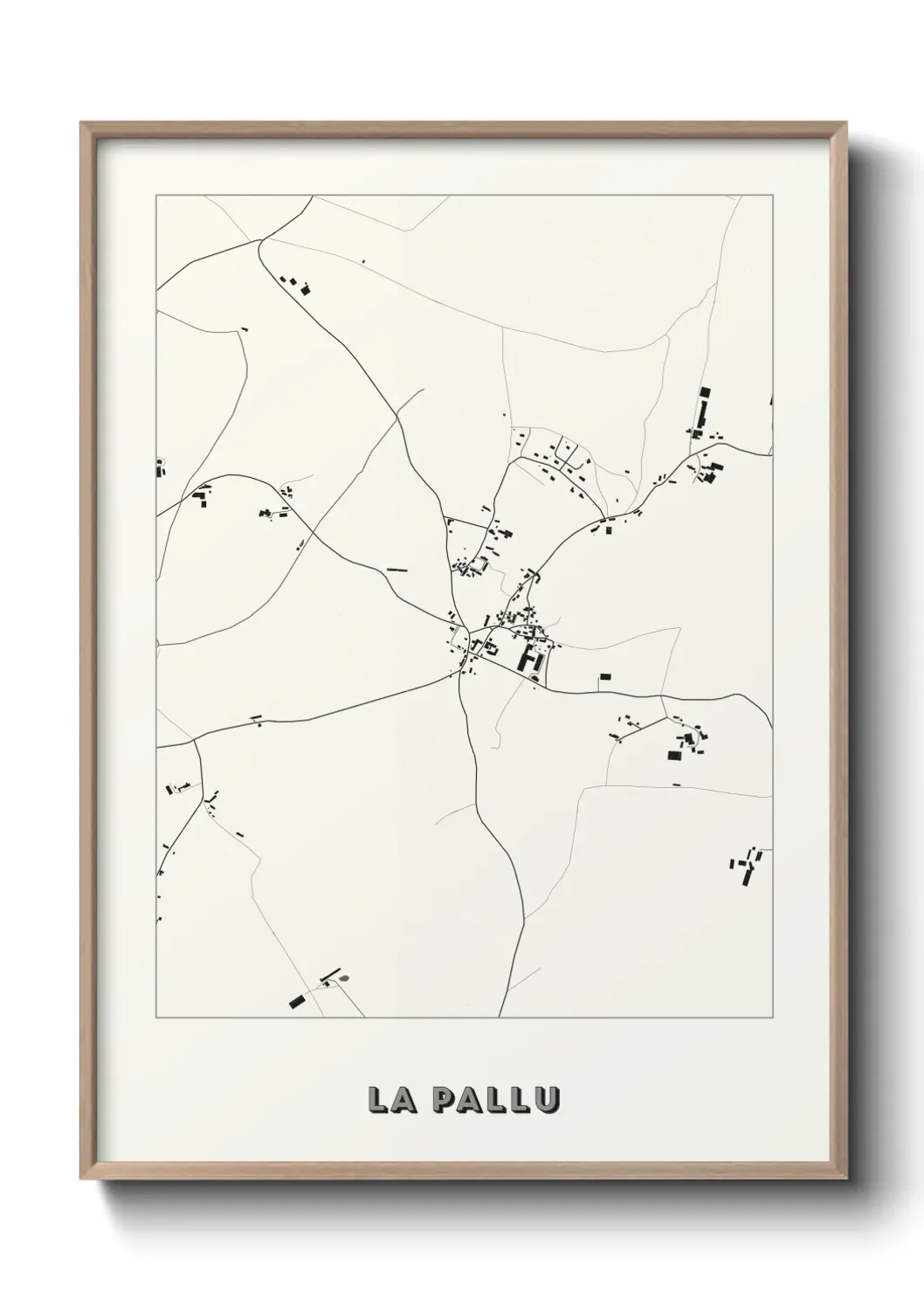 Un poster carte La Pallu