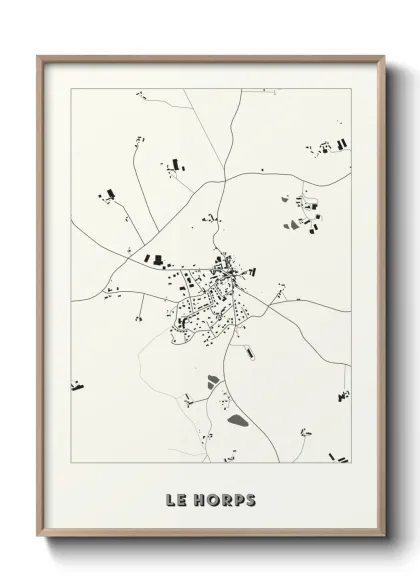 Une affiche de carte sur Le Horps