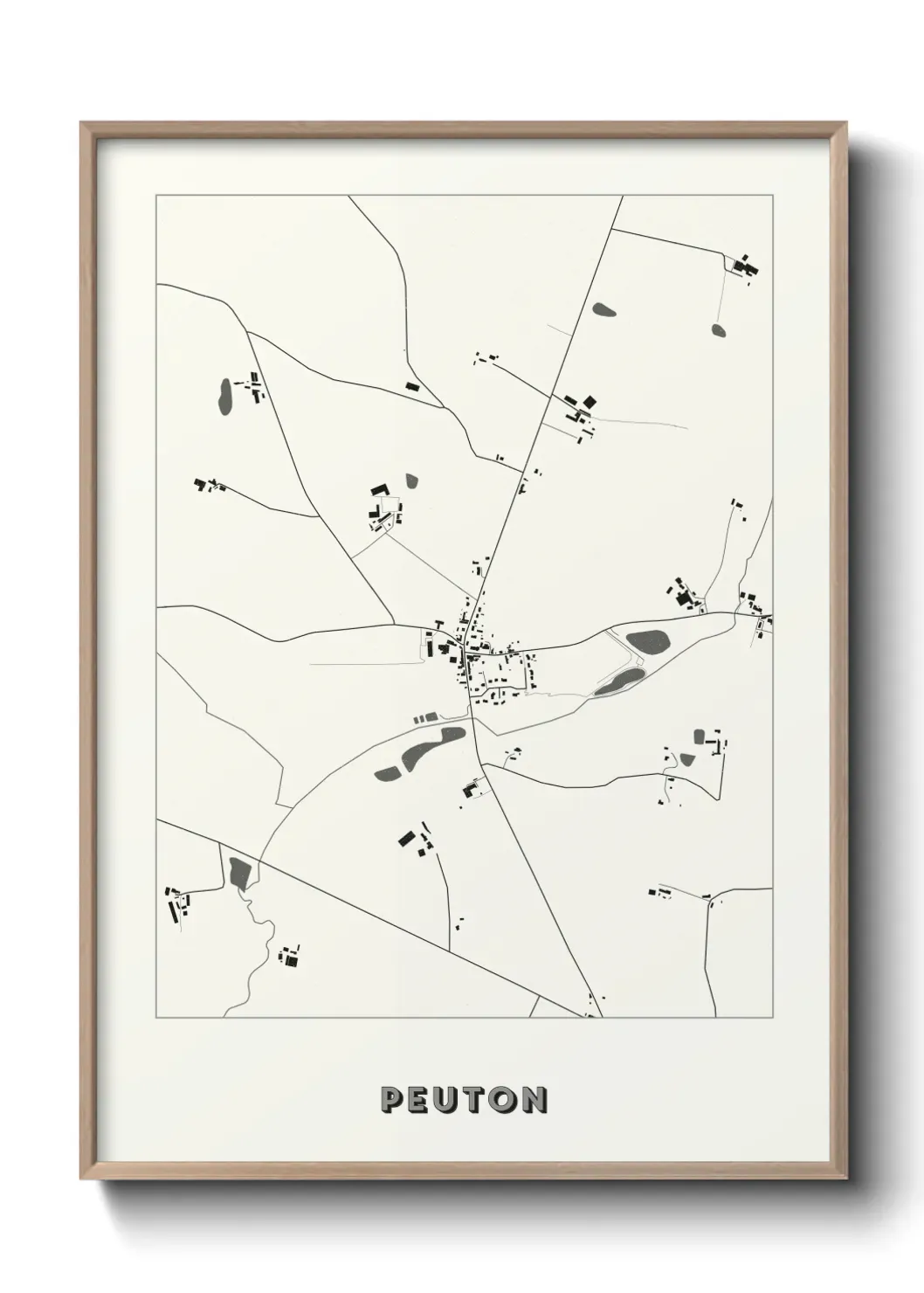 Un poster carte Peuton