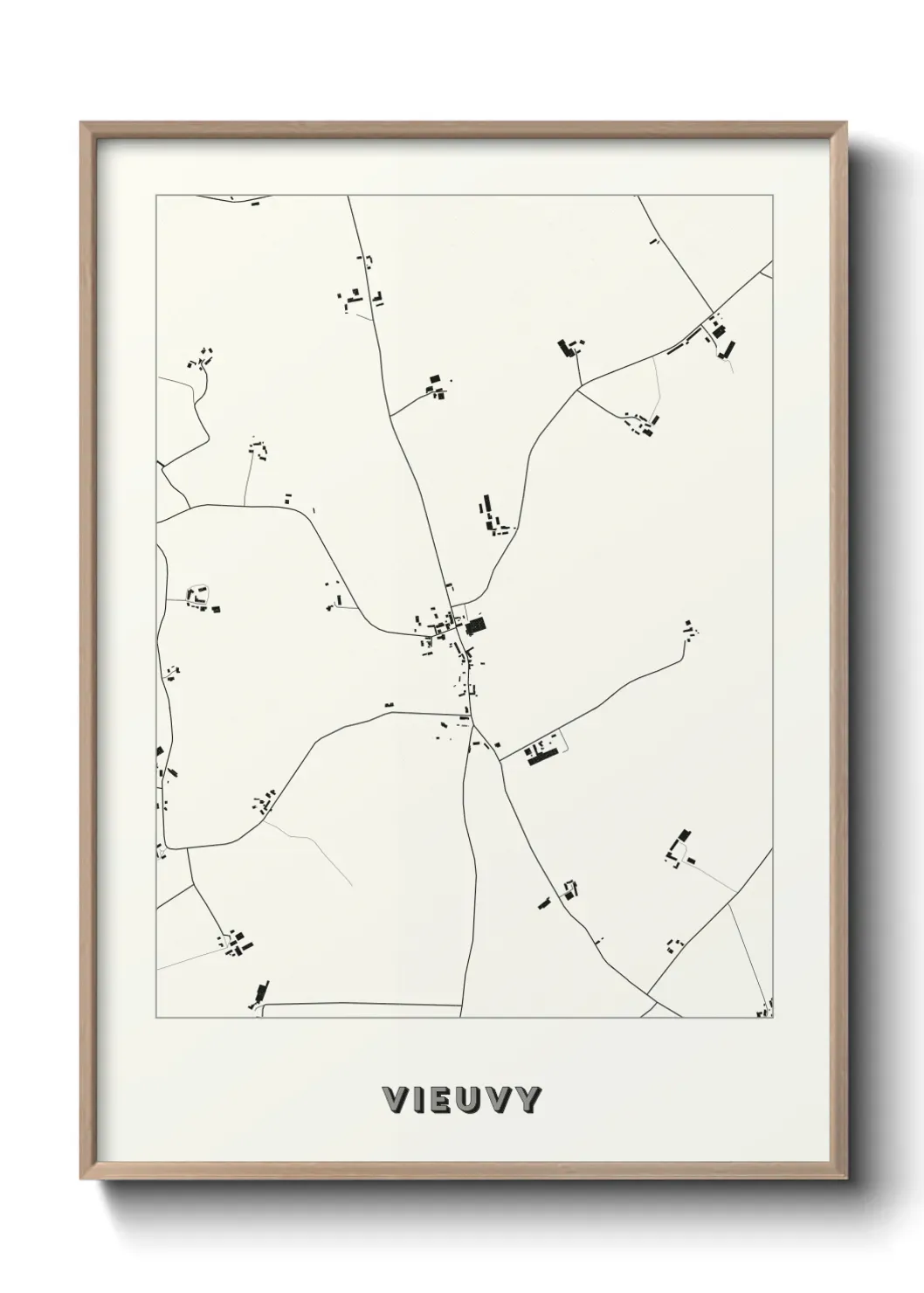 Un poster carte Vieuvy