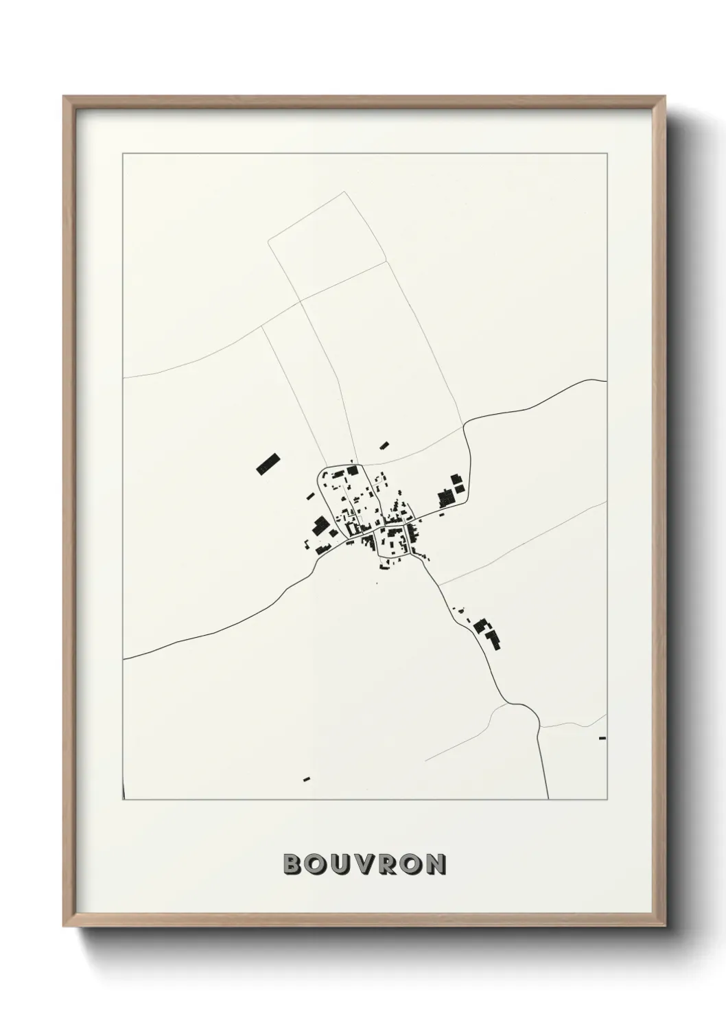 Un poster carte Bouvron