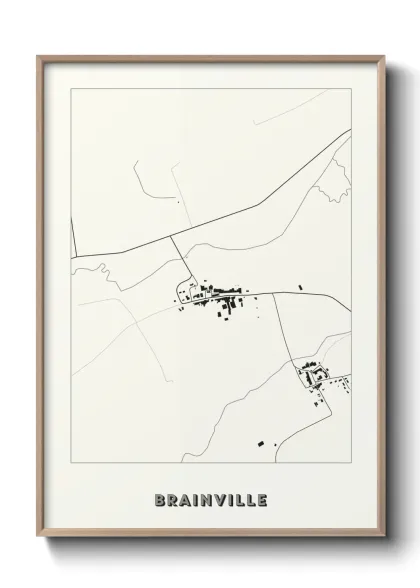 Une affiche de carte sur Brainville