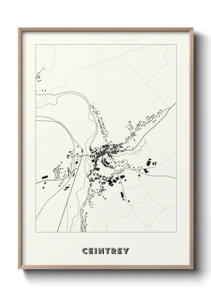Une affiche de carte sur Ceintrey