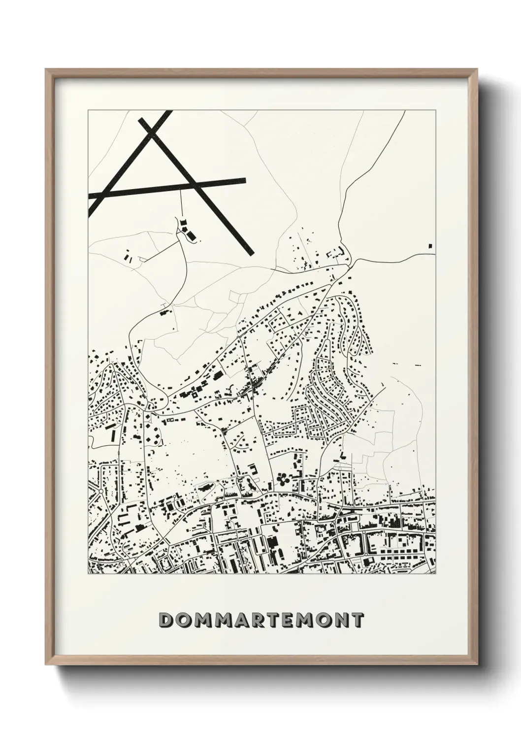 Un poster carte Dommartemont