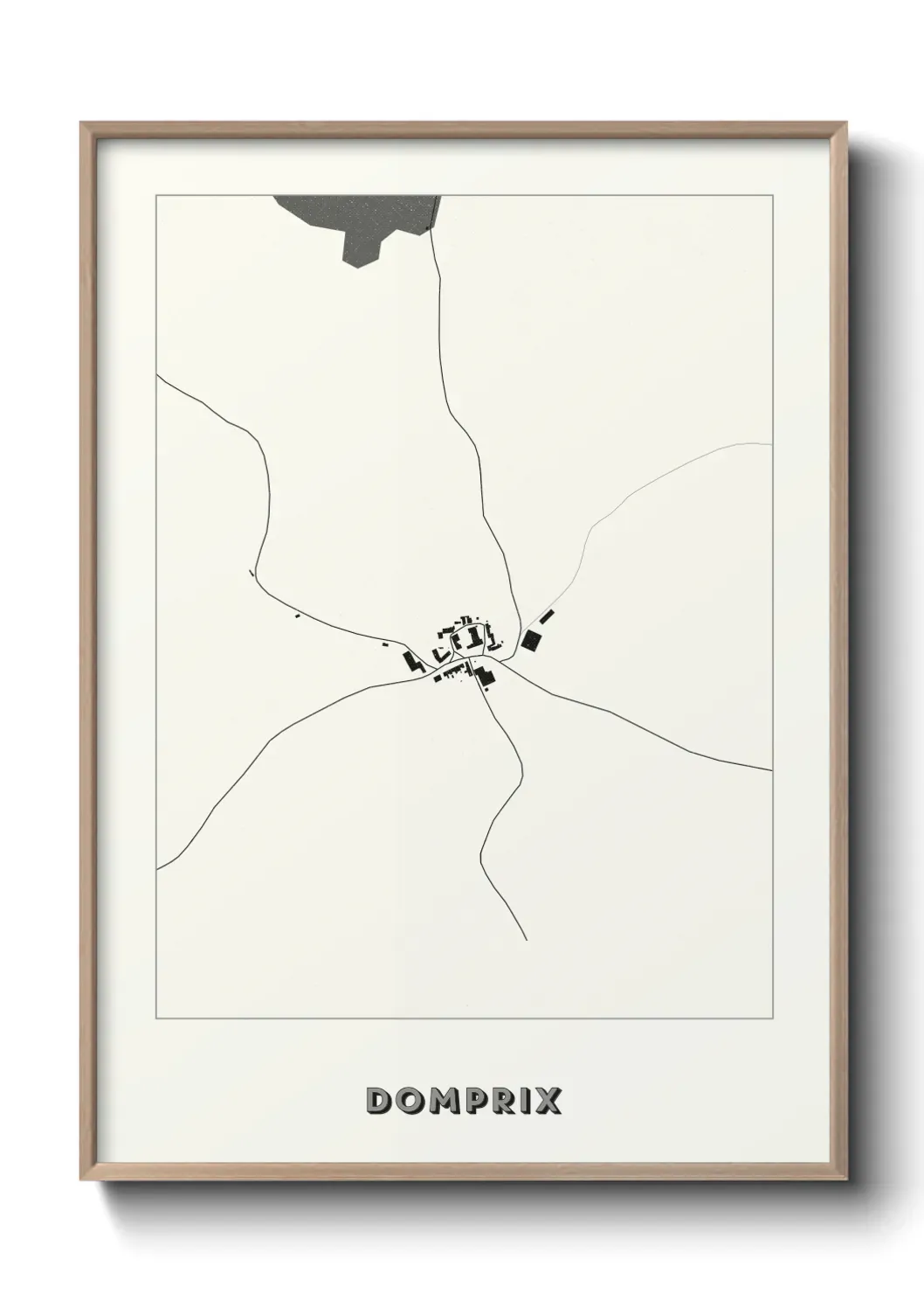 Un poster carte Domprix