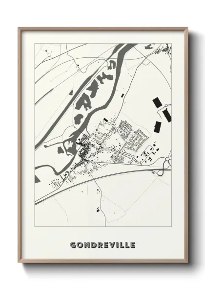 Une affiche de carte sur Gondreville