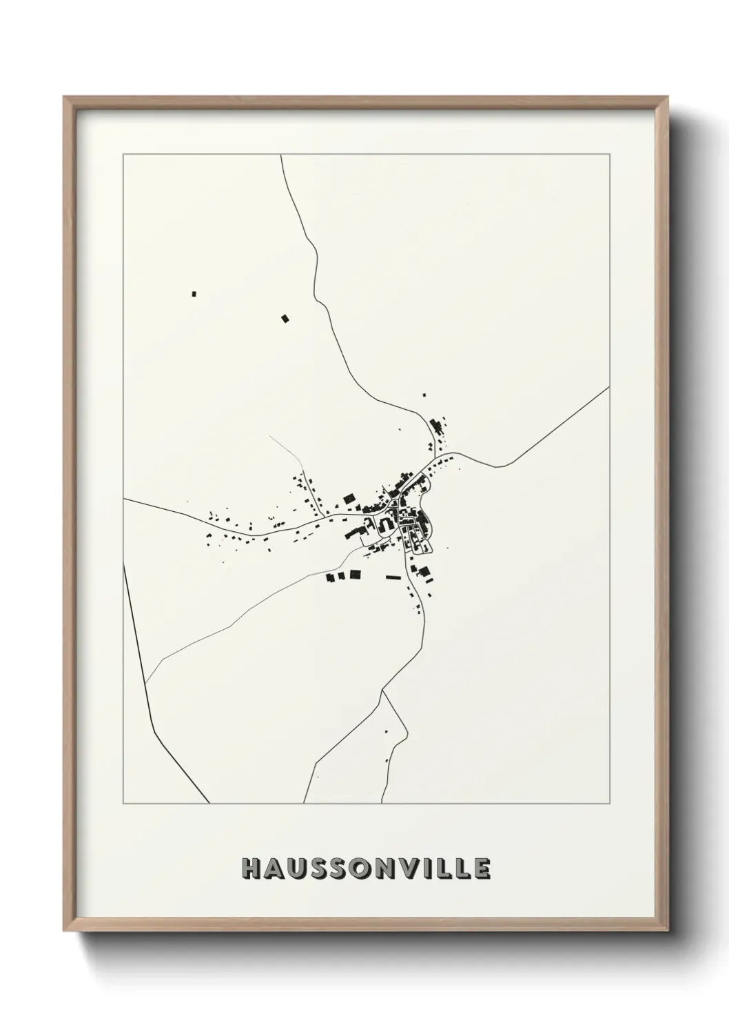 Un poster carte Haussonville