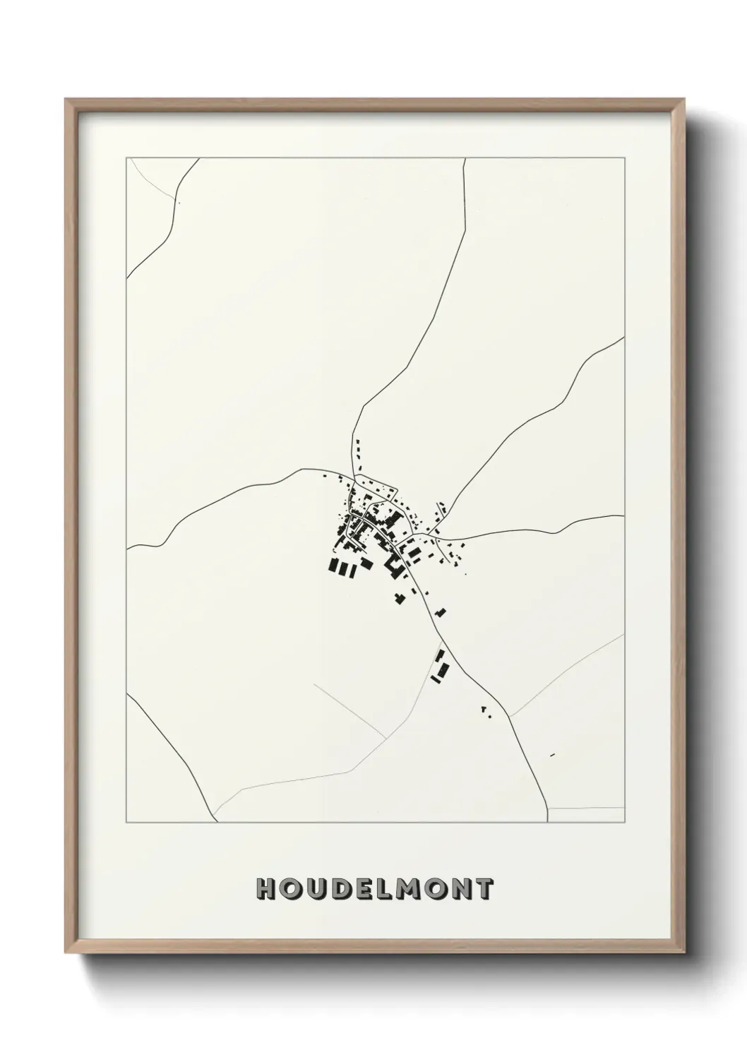Un poster carte Houdelmont