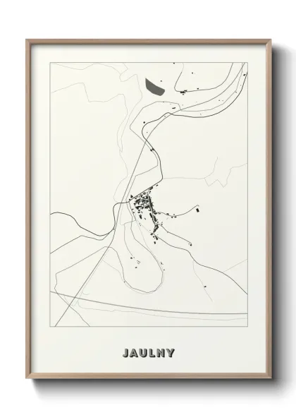 Une affiche de carte sur Jaulny