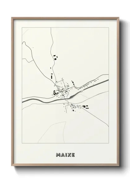 Une affiche de carte sur Maixe
