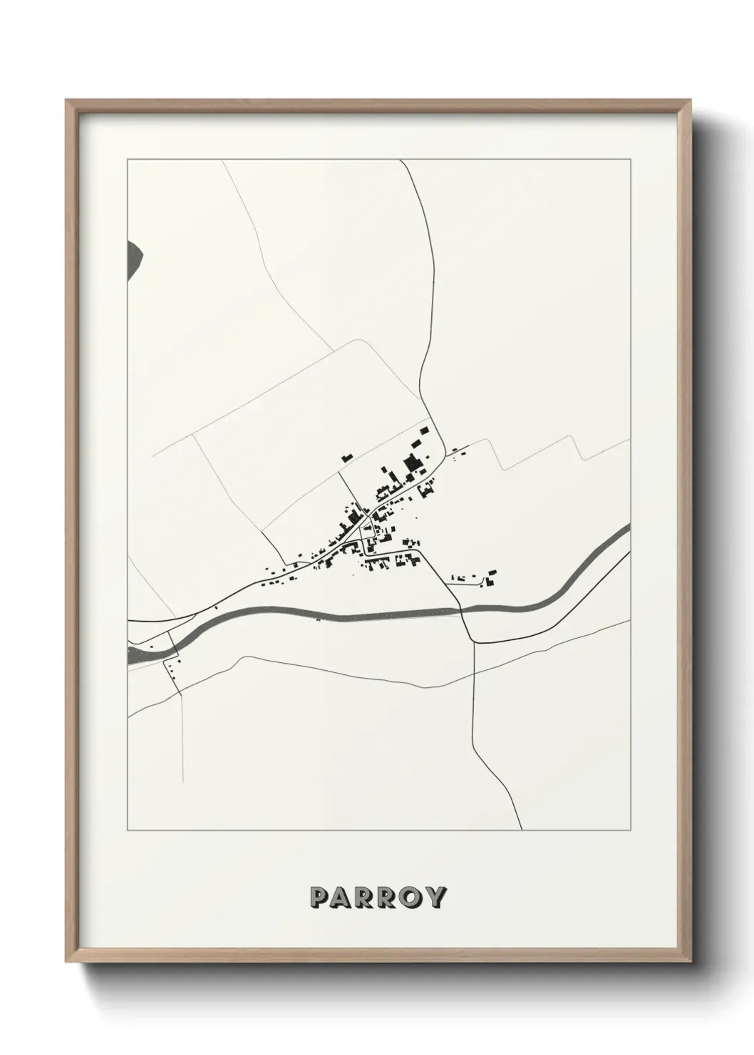 Un poster carte Parroy