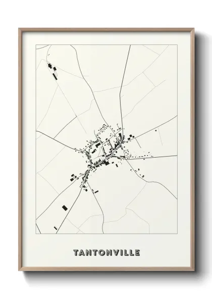 Une affiche de carte sur Tantonville