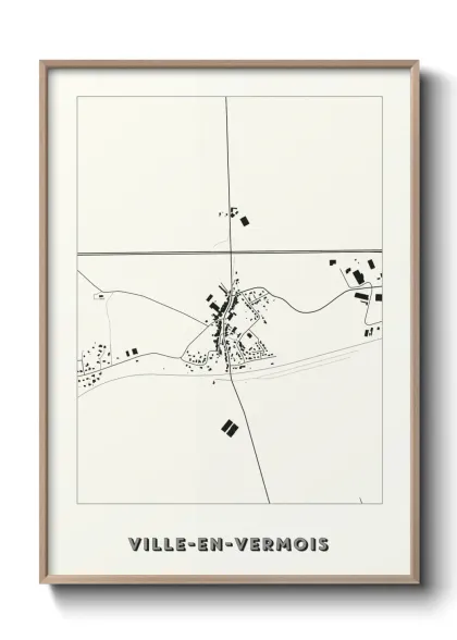 Une affiche de carte sur Ville-en-Vermois