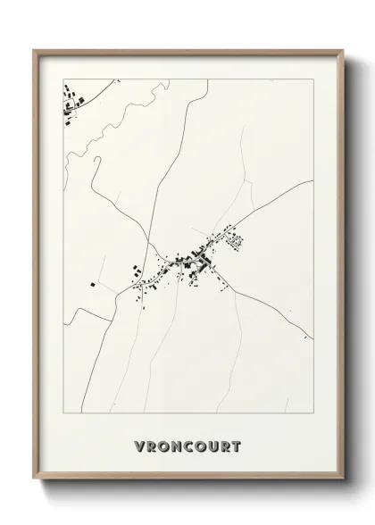 Une affiche de carte sur Vroncourt