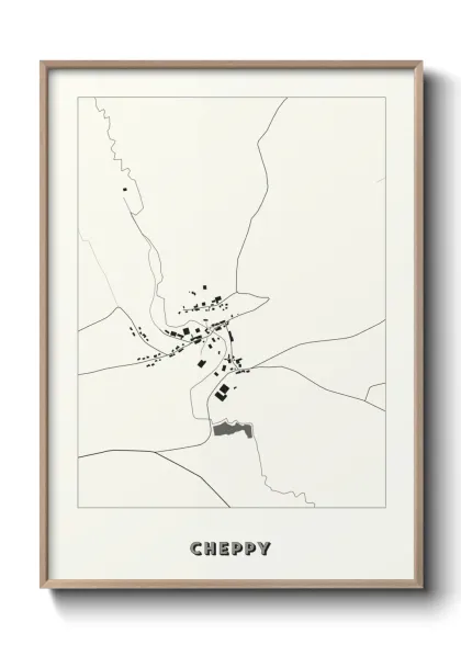 Une affiche de carte sur Cheppy