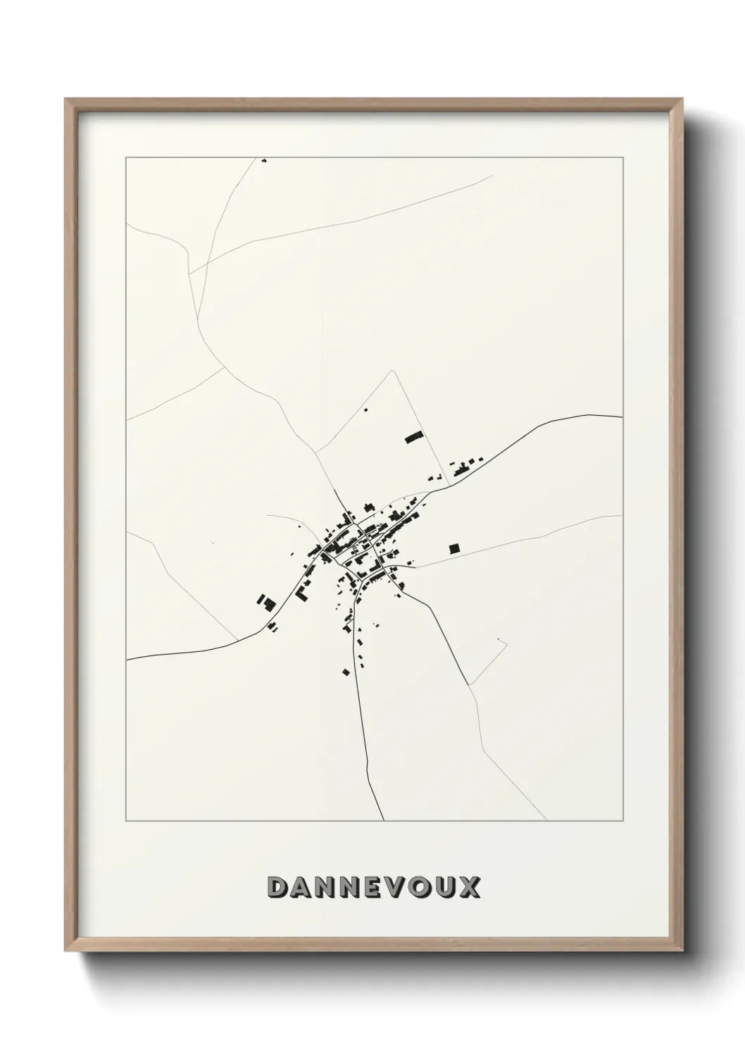 Un poster carte Dannevoux