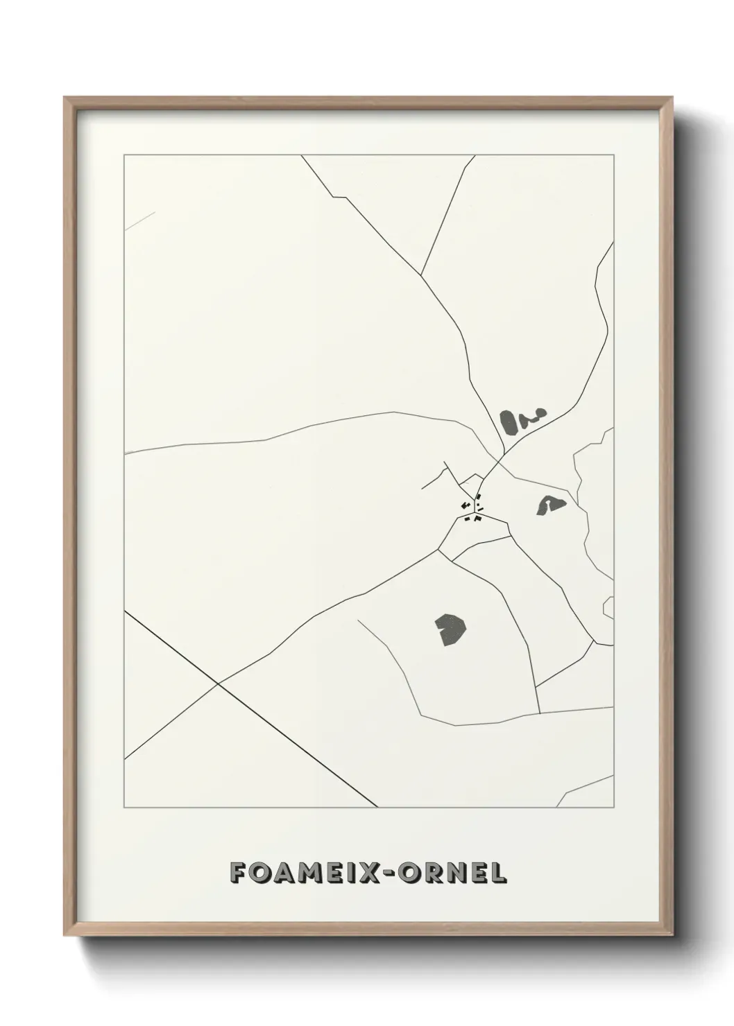 Un poster carte Foameix-Ornel