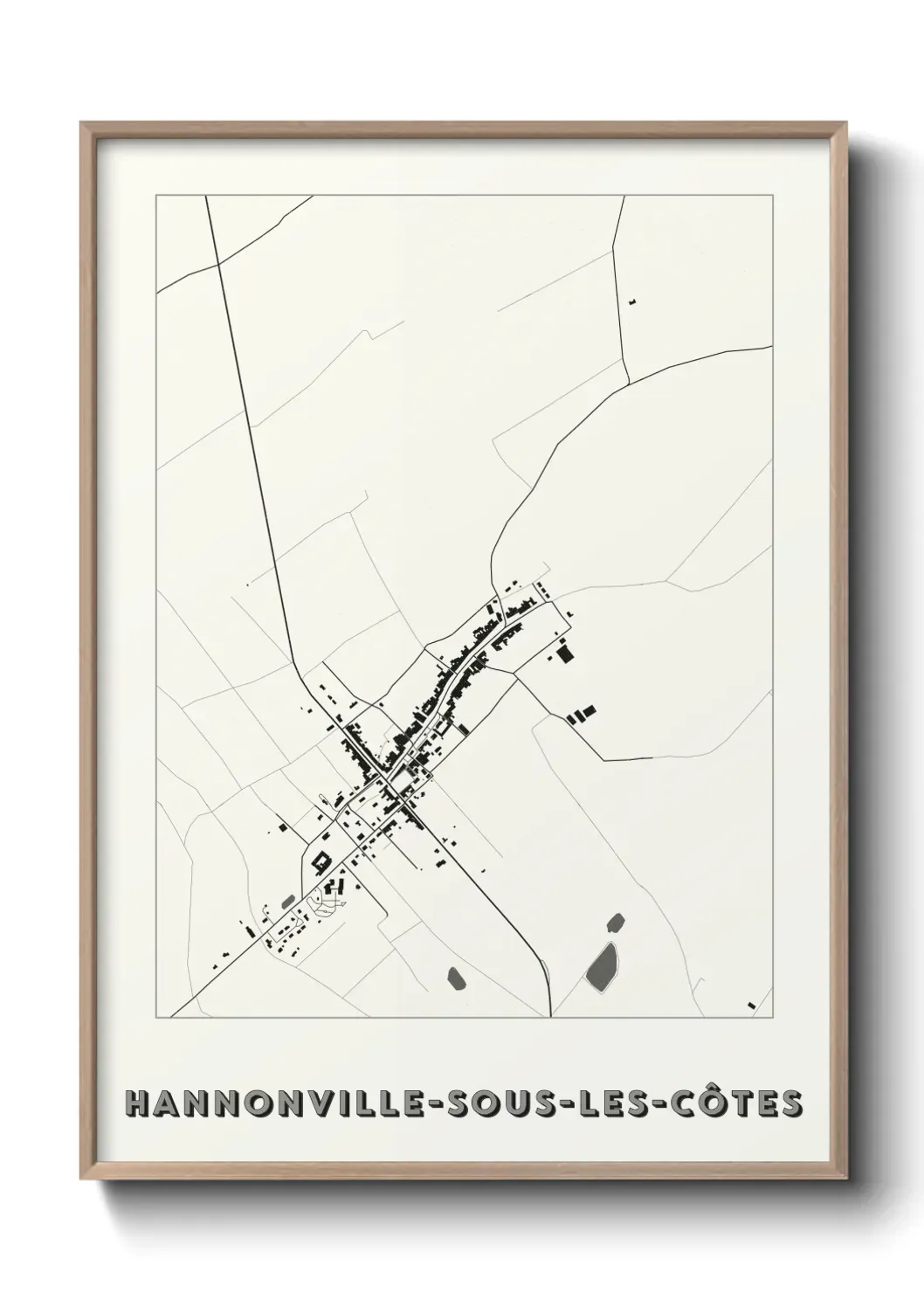 Un poster carteHannonville-sous-les-Côtes