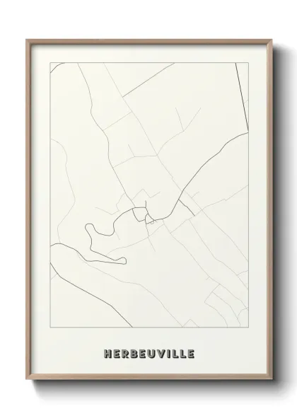 Une affiche de carte sur Herbeuville