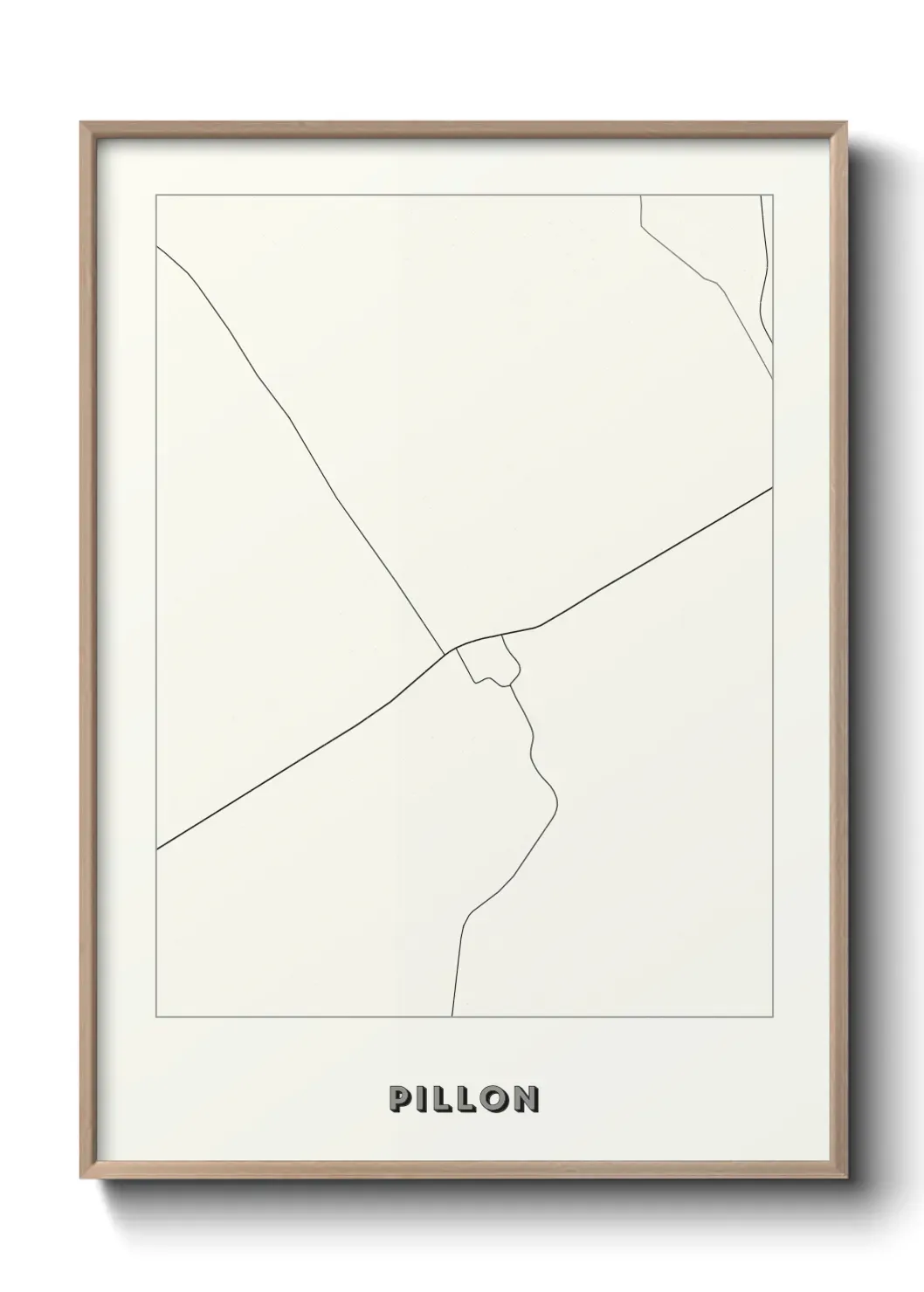 Un poster carte Pillon