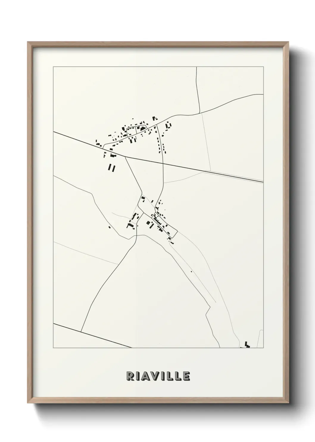 Un poster carte Riaville